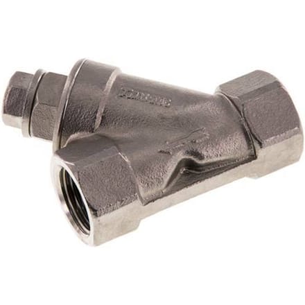 G 1/2'' RVS Y-filter 0.6 mm Maaswijdte 40 Bar - SLSE-F-012