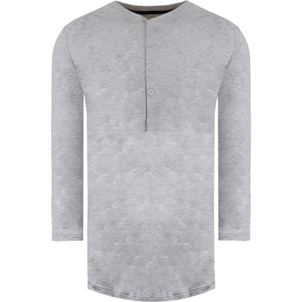 Under Armour Recovery Sleepwear Heren Grijs Henley Top