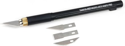Tamiya Modelbouwdecoratie - 74098 Modelbouw Mes Pro met 7 Mesjes Gereedschap
