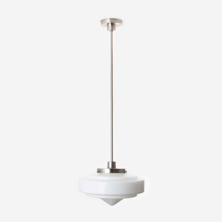 Hanglamp Pointy Stairs 20's Matnikkel - Art Deco Trade