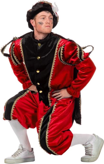 Piet Kostuum | Rode Piet Kostuum | Maat 50 | Sinterklaas | Verkleedkleding