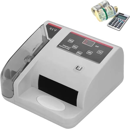 Geld Tellen Machine - Bill Teller - Efficiënt Geld Verwerken - Valse Detectie - 600 Stuks Per Minuut - Zwart
