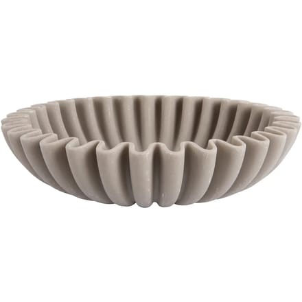 Present Time Schaal Wave - Lichtgrijze - Ø30cm - Polyresin - Scandinavisch - Woonkamer