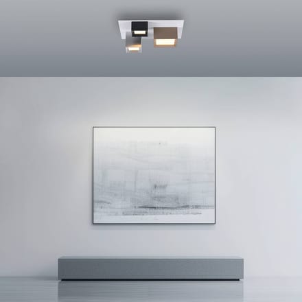 LED plafondlamp PURE Manhattan, meerkleurig, 3-lamps, CCT