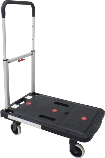 Inklapbare Platformwagen Aluminium en Kunststof 130kg Draagvermogen