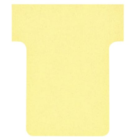 Nobo T-kaarten index 1,5, ft 53 x 45 cm, geel, pak met 100 stuks 5 stuks
