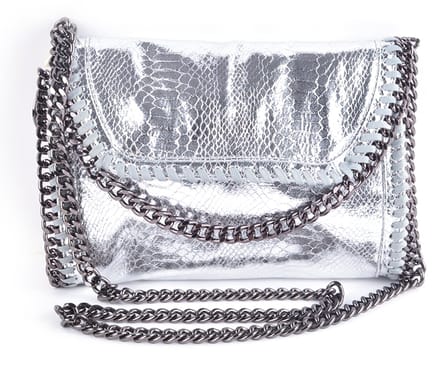 Giuliano kunstlederen schoudertas Nyelle - Zilver - Dames - Metallic