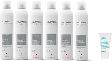 6 x Goldwell - Stylesign Strong Hairspray - 300 ml + GRATIS Imbue Mask Sachet