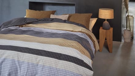 Beddinghouse Juno dekbedovertrek - Lits-Jumeaux - 240x200/220 cm - Grijs