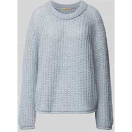 Relaxed fit gebreide pullover met mohairgehalte