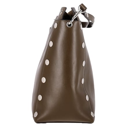 Mulberry Camden Studded Tas in Olijfgroen Leer