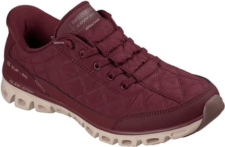 Skechers dames GLIDE-STEP-AT EASE Cozy Fit slip-on sneakers 104556 BURG