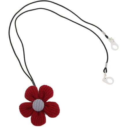 Hoorapparaat Lanyard Clip Voorkom Verlies Schattige Rode Bloem Hoorapparaten Houder voor Kinderen Tieners black