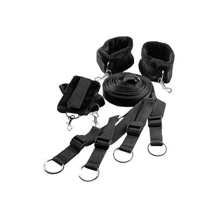 Blaze bed bondage set - Zwart