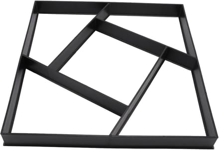 Pad Maker Mal - Beton Vorm - Tuin Decoratie - Herbruikbaar Ontwerp - 40 x 40 cm - Zwart