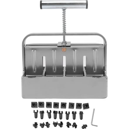 Bodemblokker met Comfortabel Handvat Handmatige 8-Cellige Bodemblokkenmaker voor Buitenplanten Tuinieren gray