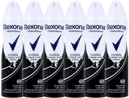 Rexona Deodorant spray Black & White Diamond 6 x 150 ml