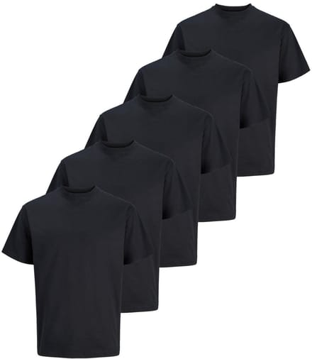 Jack & Jones Heren t-shirt 5 pack Relaxed