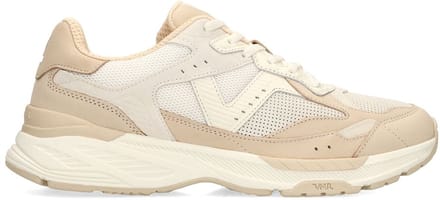 Van Lier - Heren - Beige nubuck sneakers - Maat 41