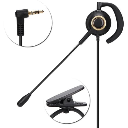 Callcenter Headset met Microfoon Achterop Gemonteerd Ruisonderdrukkend Klantenservice Headset 3,5 mm