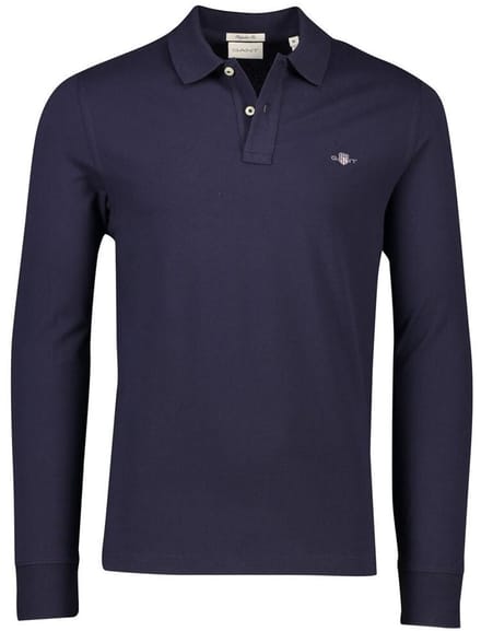 Gant Shield Piqué Rugger Longsleeve Polo Heren