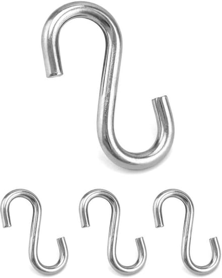 Dailygoody - Heavy Duty S Haak - Zeer sterk en duurzaam - 82mm