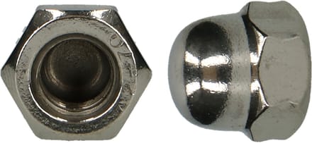 PGB-FASTENERS | Zeskant dopmoer DIN 1587 M10 A2 | 100 st