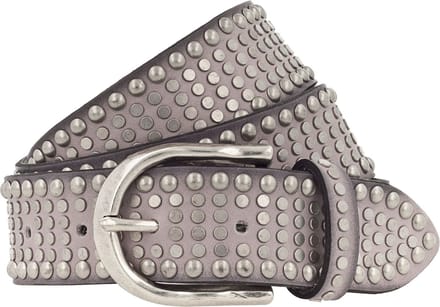 b.belt Leren Riem Riva Colour Leather Belt W100 Old Rose Oud roze