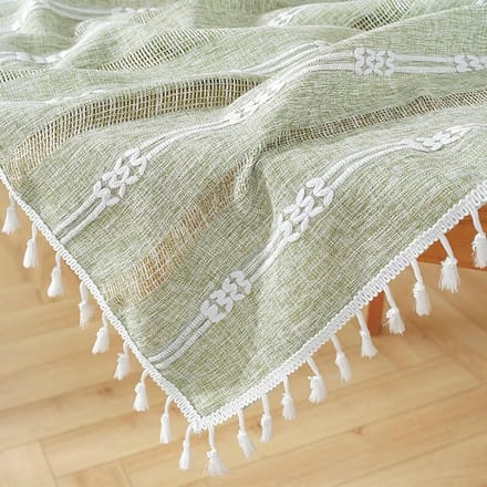 Tafelkleed Rechthoekig - Tafeldecoratie - Eetkamer Aankleden - Duurzaam Polyester - 140 x 260 cm - Groen