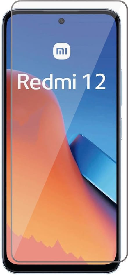 Screenprotector geschikt voor Xiaomi Redmi 12 - Glas Screen Protector