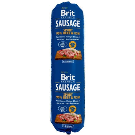 Brit Premium Sausage Beef & Fish Sport Formula 800 gr