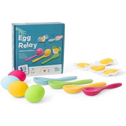 BS Toys Ei-Stafette - Eierlopen - Estafette Spel - 1 tot 4 Spelers - Vanaf 4 jaar - Balans Spel