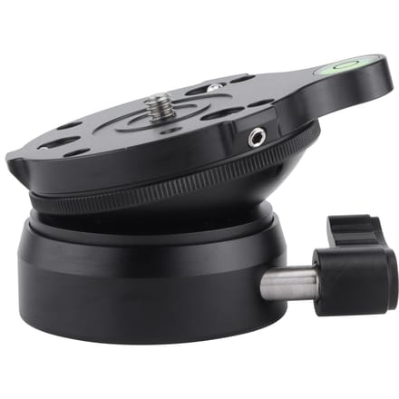 Statiefkop DY‑60N Statief Nivelleringsbasis Nivelleerder Instelplaat voor DSLR-camera black