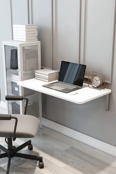 Nestly - Klaptafel - Bureau - Ovale - Eettafel - 72x45 cm - Wit