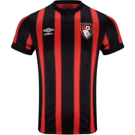 Umbro Kinder/Kids 23/24 AFC Bournemouth thuistrui (Zwart/Rood)