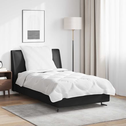 vidaXL - Deken - Set - met - kussen - 2 - st - Wit - Microvezel