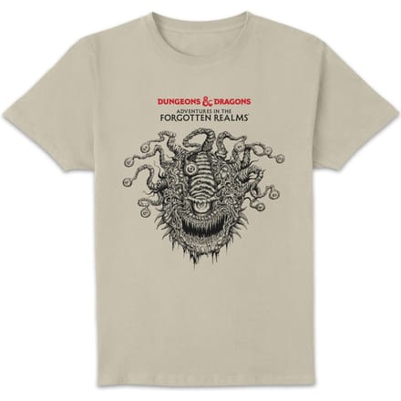Dungeons & Dragons Beholder Unisex T-Shirt - White Vintage Wash - S