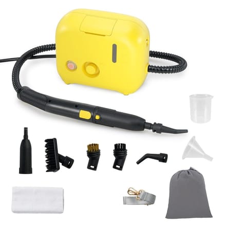 Coast Draagbare Stoomreiniger - 1600W - 1L Watertank - Geel