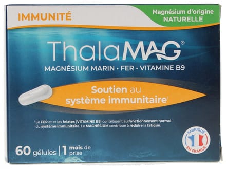 Laboratoires IPRAD Thalamag Marine Magnesium IJzer Vitamine B9 60 Capsules