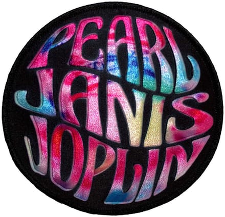 Janis Joplin - Pearl Circle Patch - Zwart