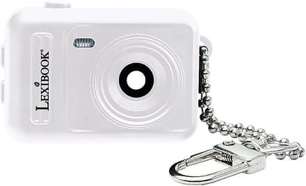 Sleutelhanger Miniatuur Digitale camera Wit met ingebouwd flashgeheugen