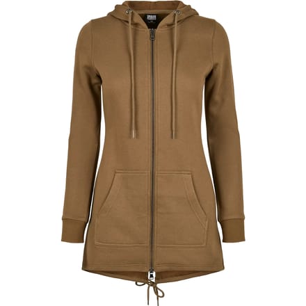 Urban Classics - Sweat Parka Vest met capuchon - S - Groen