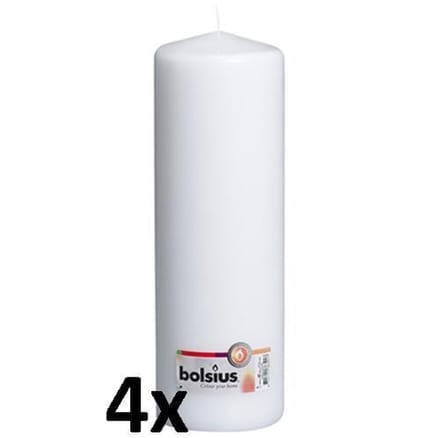 Bolsius Stompkaars 300/100 Wit (per 4 stuks)