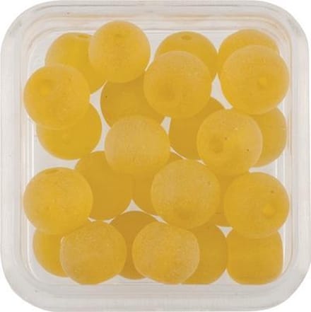 Glasparels Rond Mat Geel