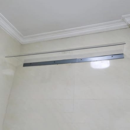 Deurluifel - Regenhoes - Buitenbescherming - Massief Polycarbonaat - 40x150cm - Transparant