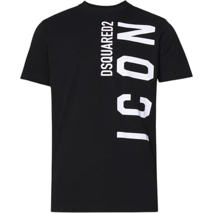 DSquared2 Unisex Adult Large Icoon Relaxed Fit T-Shirt (Zwart, Wit)