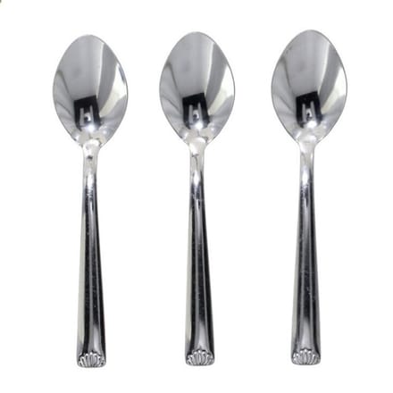 Gerimport Koffielepels/theelepels - 3x - RVS - 14,5 cm