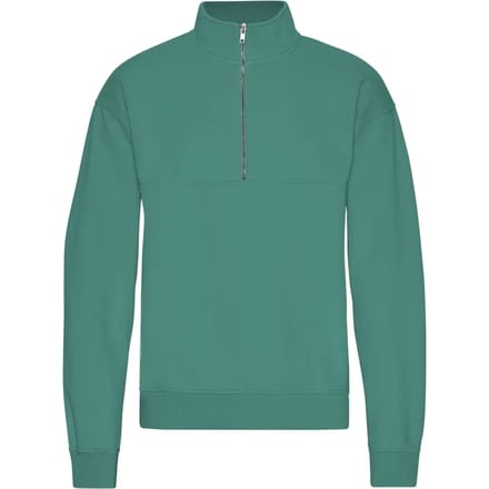 1/4 rits sweater Colorful Standard Organic Pine Green