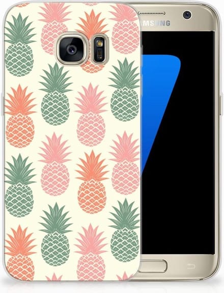 Samsung Galaxy S7 Siliconen Case Ananas