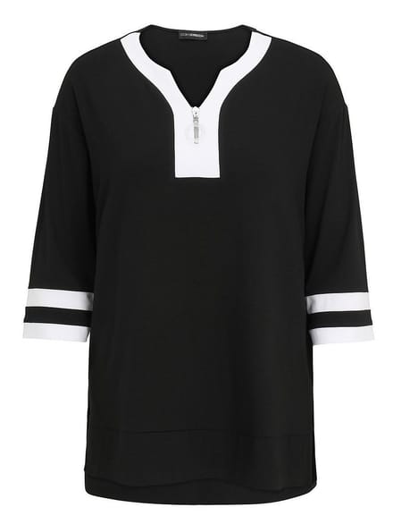 Lang shirt Van Doris Streich zwart